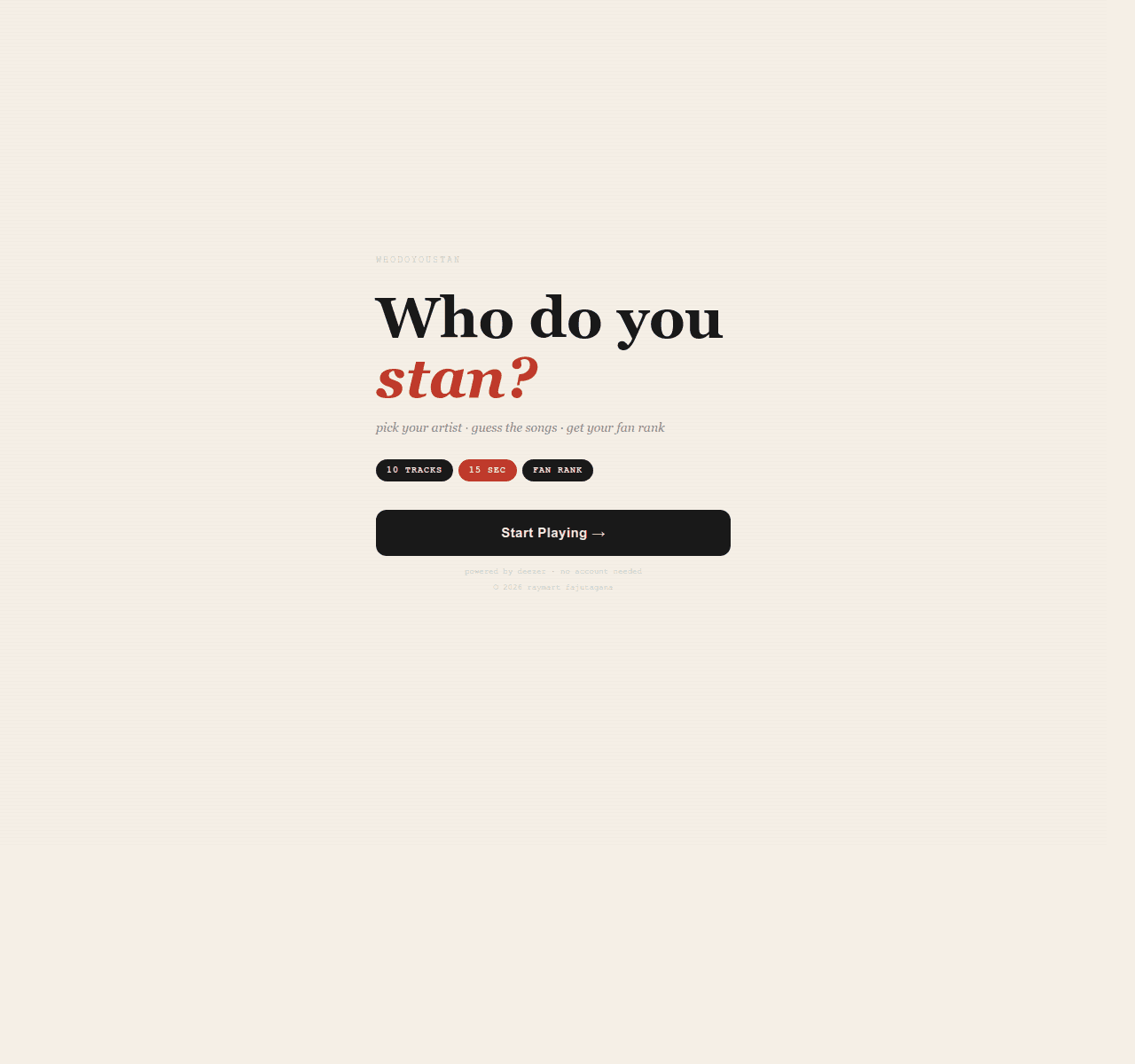 Who Do You Stan?